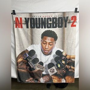 AI Youngboy 2 Album Cover Tapestry 4 1/2’x 5’ ft